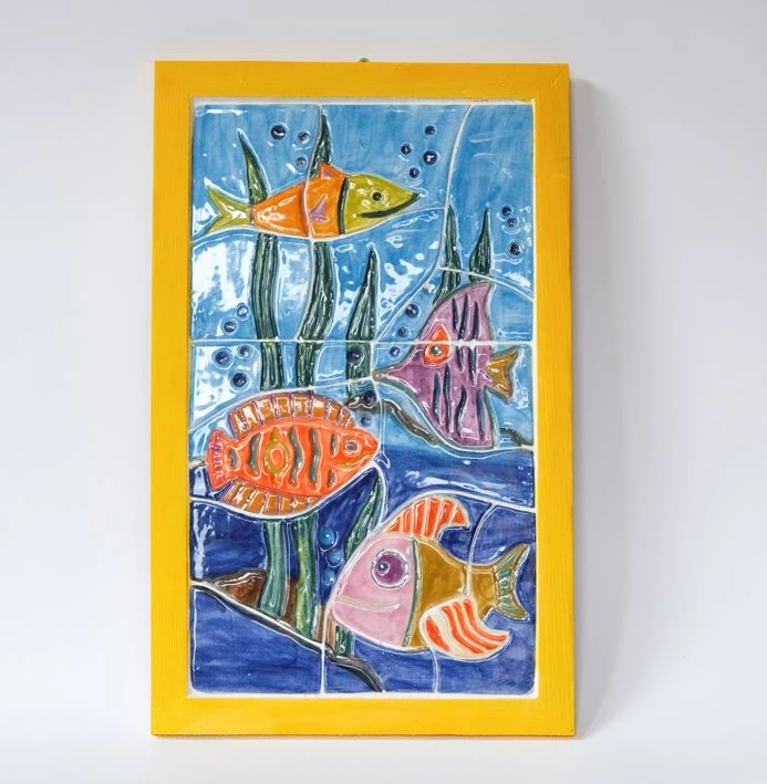 Polychrome glazed Fish clipboard