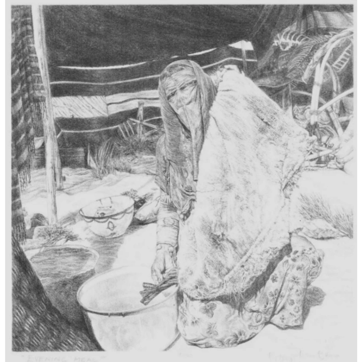 Lot of 3 Limited Edition Numbered  Lithographs - Nomadic Life Scenery