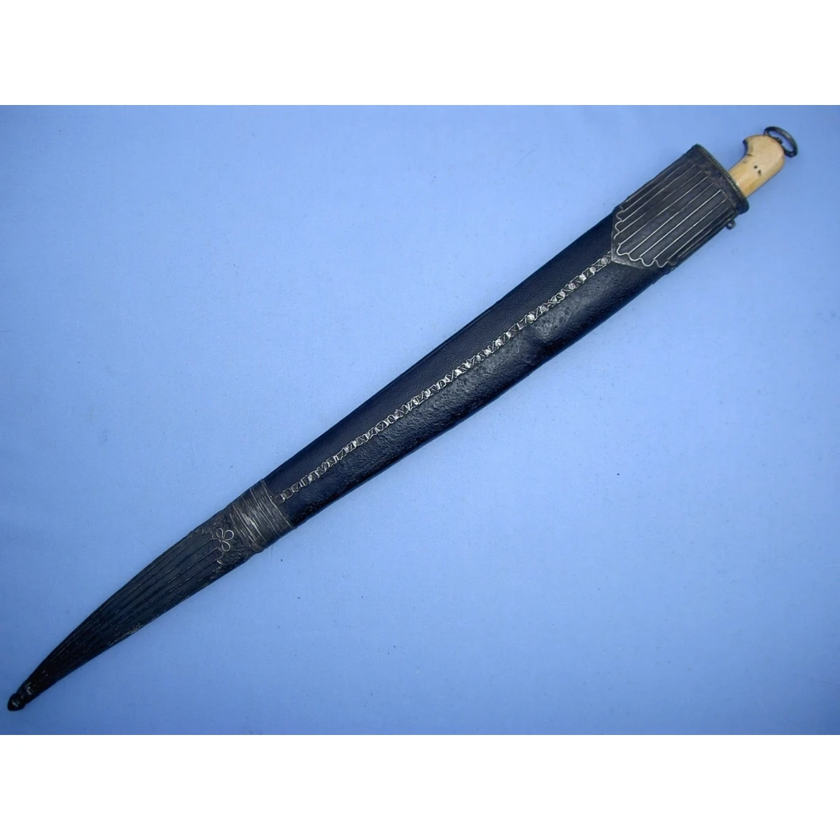 A Good Silver Mounted Afghan Khyber knife