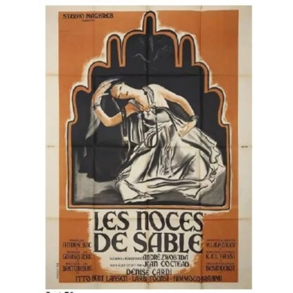 "Poster for the Moroccan film "LES NOCES DE SABLE"