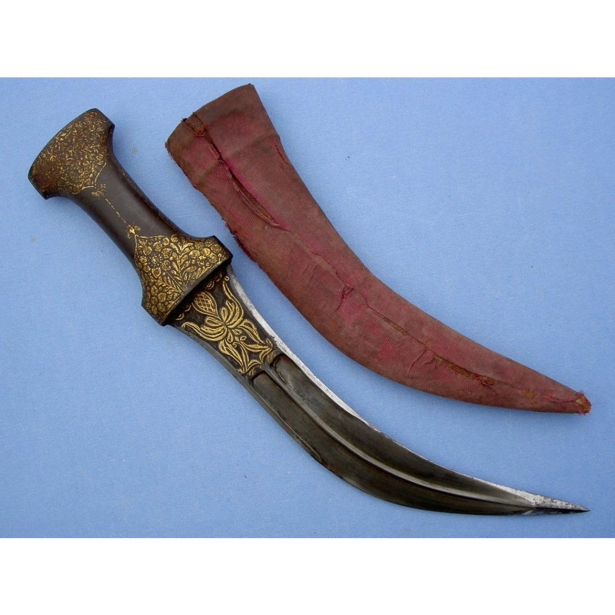 An Indian all steel dagger khanjar, 19th century