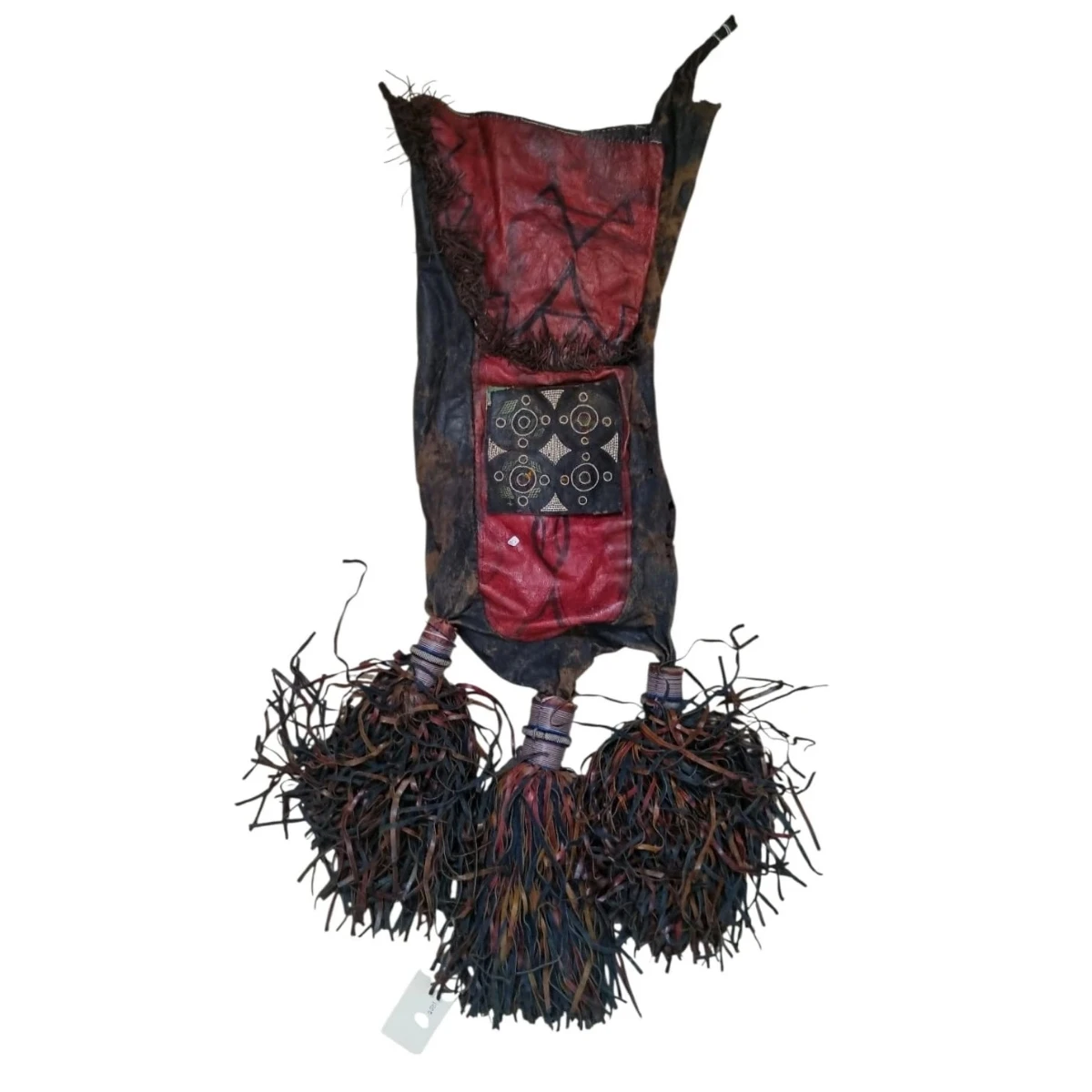 Large polychrome leather bag