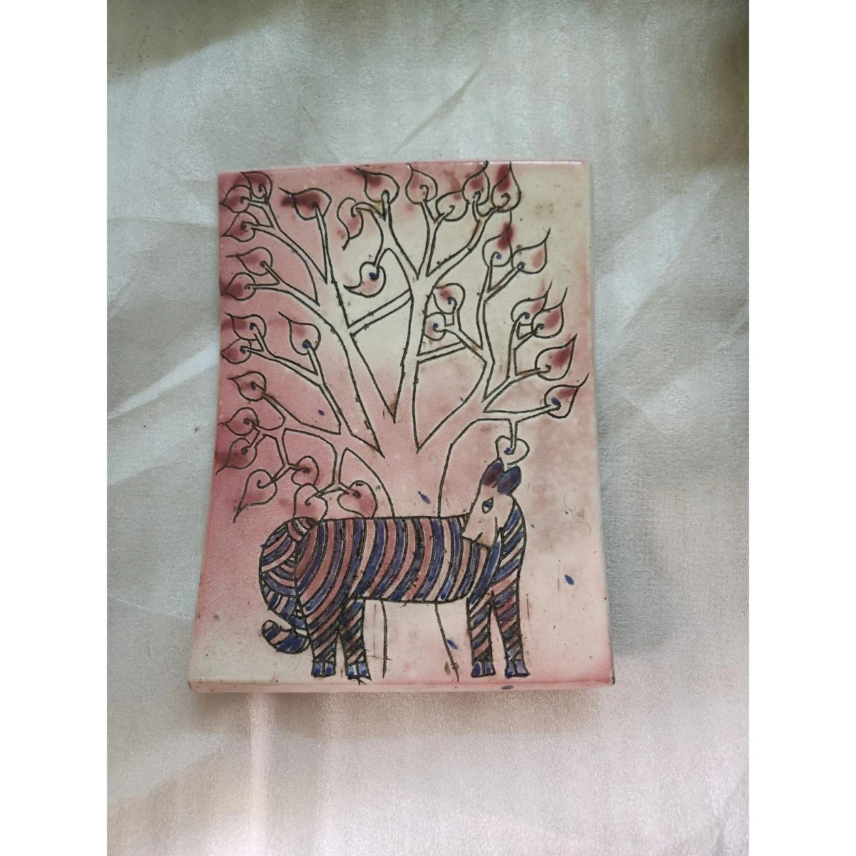 rectangular lusterware dish