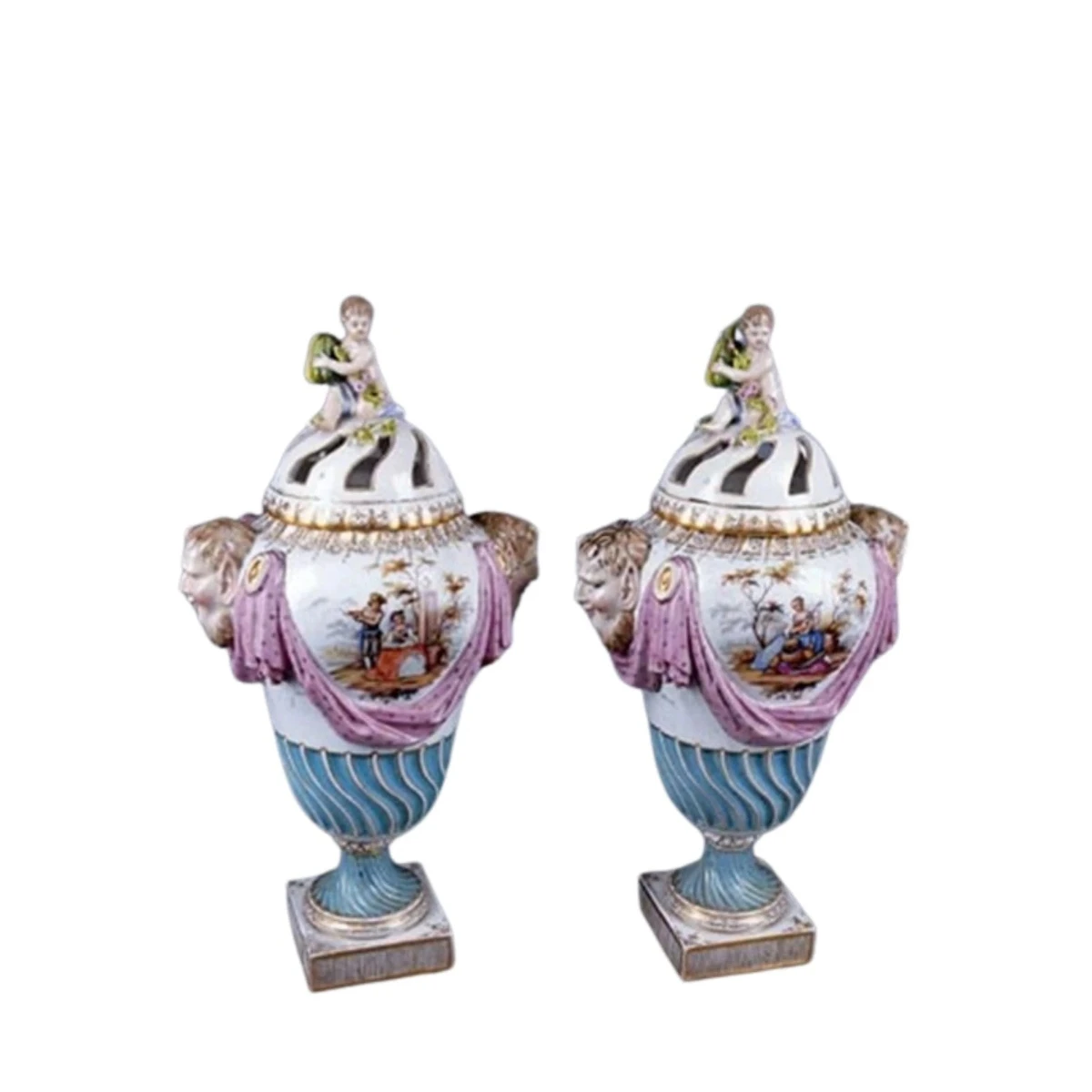 Rare pair of Polychrome Berlin