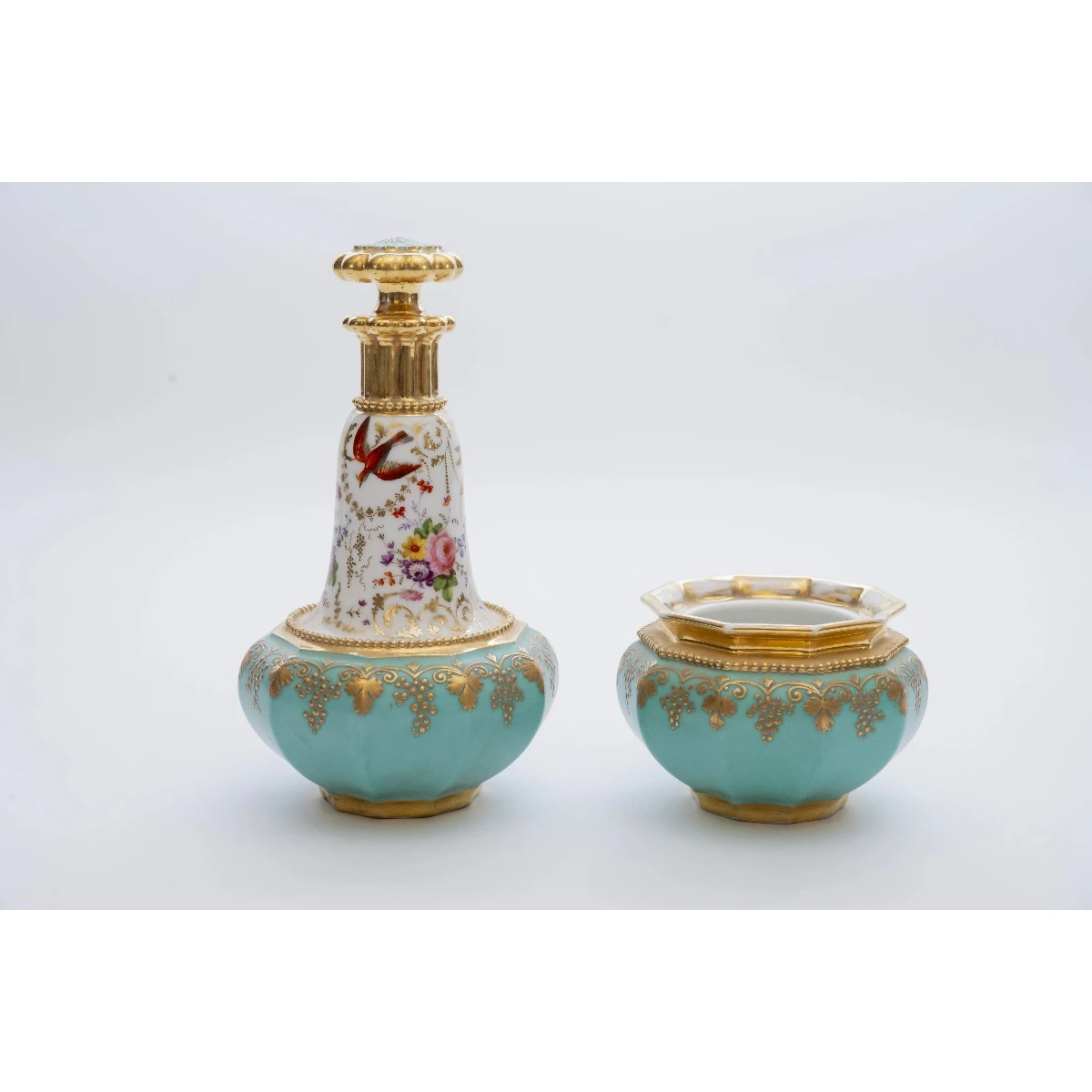 Polychrome Porcelain de Paris Carafe