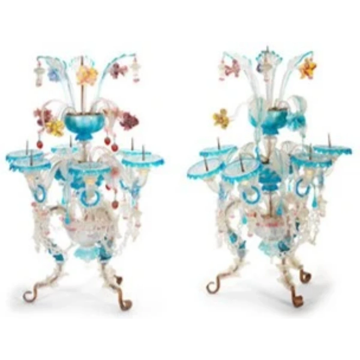 Two similar early 20th century Murano