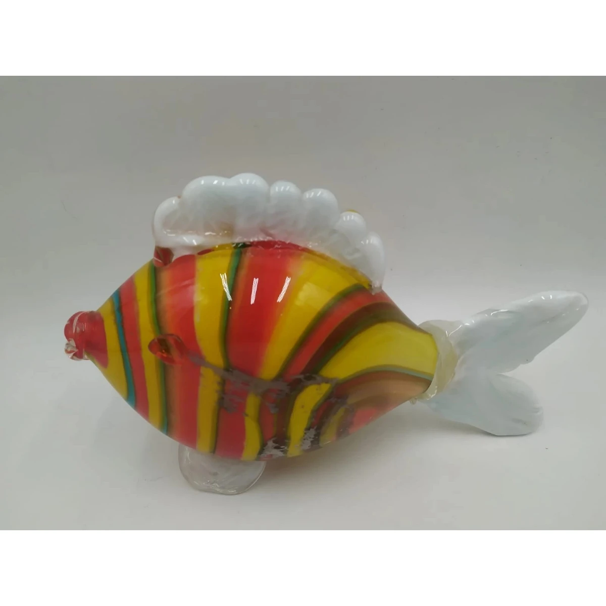 Murano-Style Hand-Blown Polychrome Fish