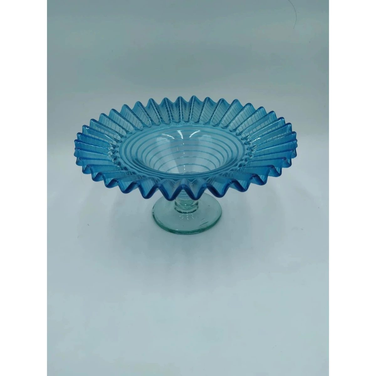Footed Hand-Blown Candy Dish