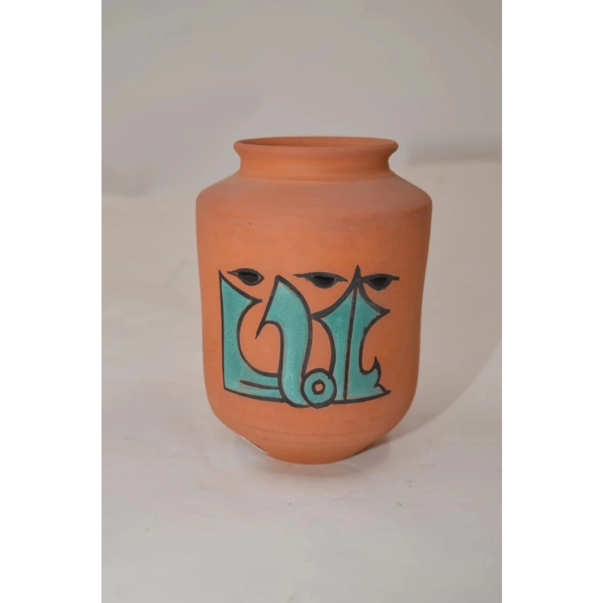 Contemporary terracotta vase