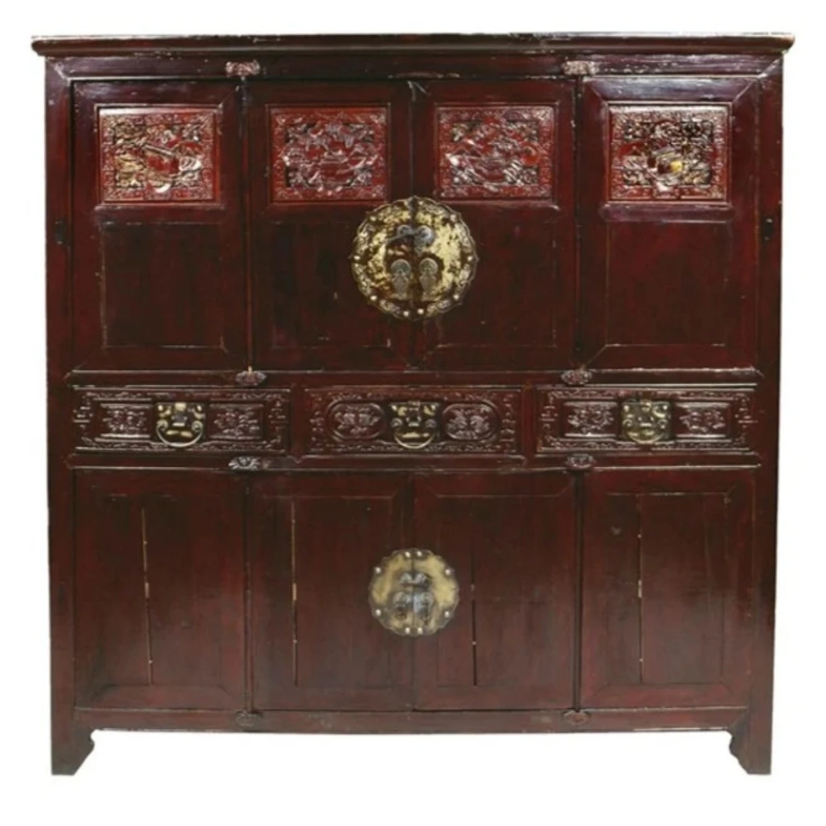Fine Chinese Carved Hardwood Cabinet