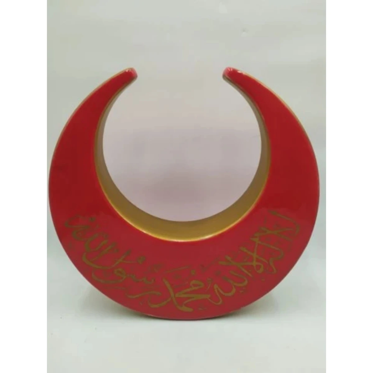 Ceramic partly gilded Crescent