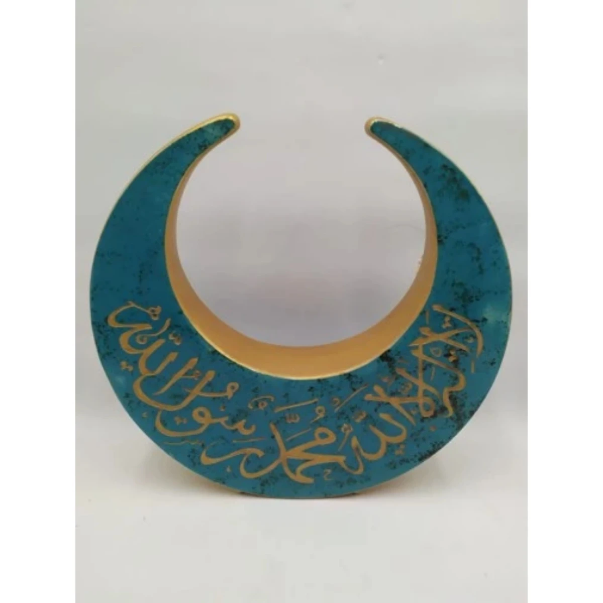 Ceramic partly gilded Crescent
